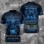 Iron Maiden x Megadeth 2026 World Tour 3D Apparel – TMTHU7085