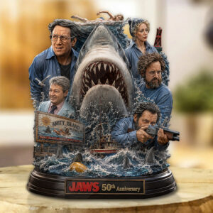 Jaws 50th Anniversary Custom Shape Acrylic Plaque - GNE7261