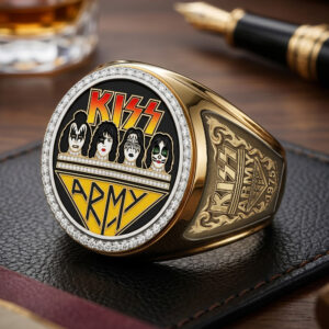 KISS 3D Engraved Ring - TMTHU7041