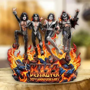 KISS Destroyer 50th Anniversary 2026 Custom Shape Acrylic Plaque - TMTHU6783