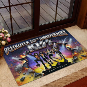 KISS Destroyer 50th Anniversary 2026 Custom Doormat - TMTHU6580