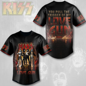 KISS Lovegun 50th Anniversary Baseball Jersey - TMTHU7177