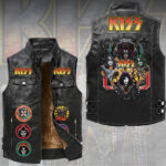 KISS Premium 2D Sleeveless Leather Vest – TMTHU6650