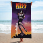 KISS x Ace Frehley Rectangle Beach Towel – TMTHU6766.1