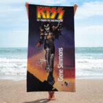 KISS x Gene Simmons Rectangle Beach Towel – TMTHU6766.2