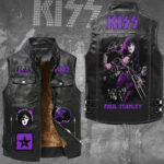 KISS x Paul Stanley Premium 2D Sleeveless Leather Vest – GNE6761