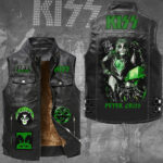 KISS x Peter Criss Premium 2D Sleeveless Leather Vest – GNE6762