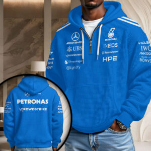 Mercedes AMG Petronas F1 Team 3D Unisex Waffle Hoodie - TANTN23934