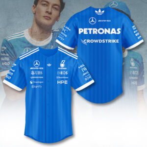 Mercedes AMG Petronas F1 Team Baseball Jersey - TANTN23769