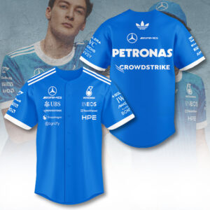 Mercedes AMG Petronas F1 Team Baseball Jersey - TANTN23774