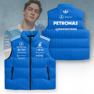 Mercedes AMG Petronas F1 Team 3D Sleeveless Down Jacket - TANTN23772