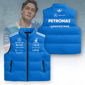 Mercedes AMG Petronas F1 Team 3D Sleeveless Down Jacket - TANTN23777