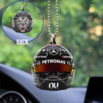 Mercedes AMG Petronas F1 Team x George Russell Custom shape 2-sided Acrylic Car Ornament – TANTN23266