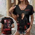 Michael Jackson 3D Women’s V-Neck T-Shirt – HOATT19104