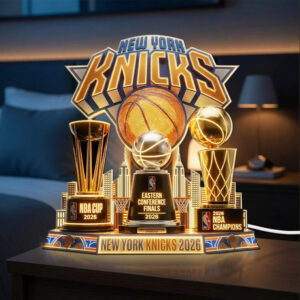 New York Knicks NBA Champions 2026 Custom Shape Acrylic Light Box - TMTHU7151
