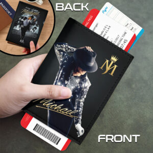 Michael Jackson Leather Passport Cover - HOATT18348