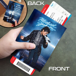 Michael Jackson Leather Passport Cover - HOATT18458