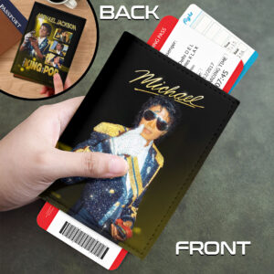 Michael Jackson Leather Passport Cover - HOATT19086