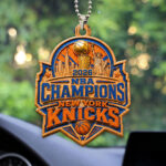 New York Knicks 2026 NBA Finals Champions Custom shape 2-sided Acrylic Car Ornament – HOATT18880