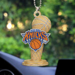 New York Knicks 2026 NBA Finals Champions Custom shape 2-sided Acrylic Car Ornament – HOATT18955