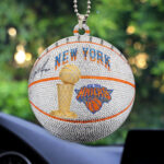 New York Knicks 2026 NBA Finals Champions Custom shape 2-sided Acrylic Car Ornament – HOATT18964