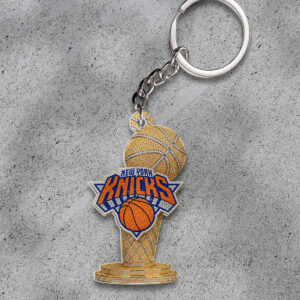 New York Knicks 2026 NBA Finals Champions Custom Shape 2-sided Keychain - HOATT18956