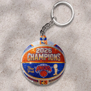 New York Knicks 2026 NBA Finals Champions Custom Shape 2-sided Keychain - HOATT18957