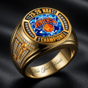 New York Knicks 2026 NBA Finals Champions 3D Engraved Ring - HOATT18620