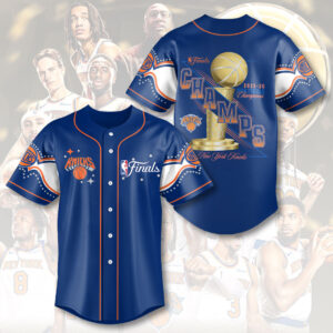 New York Knicks 2026 NBA Finals Champions Baseball Jersey - HOATT19063