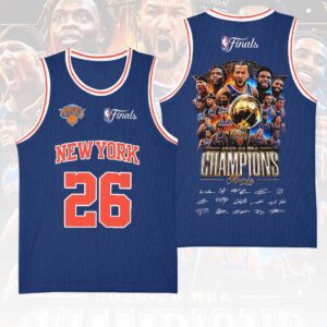 New York Knicks 2026 NBA Finals Champions Basketball Jersey - HOATT18865