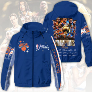 New York Knicks 2026 NBA Finals Champions 3D Windbreaker Jacket - HOATT18952