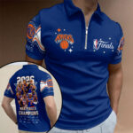 New York Knicks 2026 NBA Finals Champions Zip Polo Shirt – HOATT19017