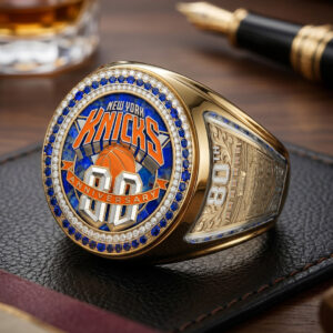 New York Knicks 3D Engraved Ring - TMTHU7078