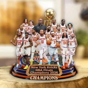 New York Knicks NBA Champions 2026 Custom Shape Acrylic Plaque - TMTHU6802