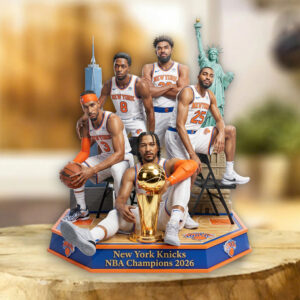 New York Knicks NBA Champions 2026 Custom Shape Acrylic Plaque - TMTHU6881