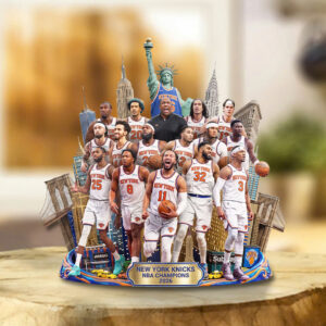 New York Knicks NBA Champions 2026 Custom Shape Acrylic Plaque - TMTHU7000