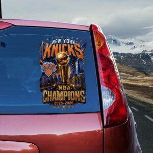 New York Knicks NBA Finals Champions 2026 3D Car Sticker - TANTN23919