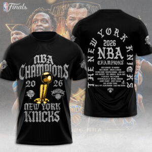 New York Knicks NBA Finals Champions 2026 3D Apparel - TMTHU6893