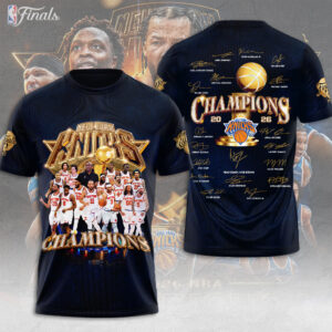 New York Knicks NBA Finals Champions 2026 3D Apparel - TMTHU6829