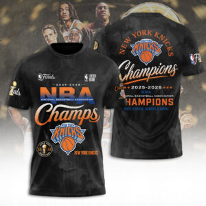 New York Knicks NBA Finals Champions 2026 3D Apparel - TANTN23641