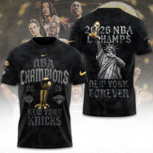 New York Knicks NBA Finals Champions 2026 3D Apparel - TANTN23935