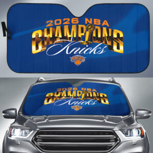 New York Knicks NBA Finals Champions 2026 Auto Sun Shade - TANTN23712