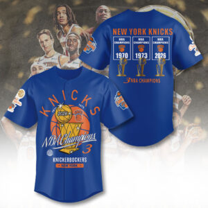 New York Knicks NBA Finals Champions 2026 Baseball Jersey - TANTN23733