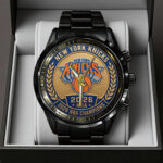 New York Knicks NBA Finals Champions 2026 Black Stainless Steel Watch – TANTN23768
