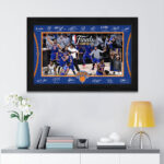New York Knicks NBA Finals Champions 2026 Rectangle Canvas With Inner Frame – TANTN23725