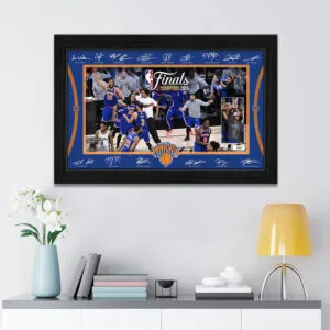 New York Knicks NBA Finals Champions 2026 Rectangle Canvas With Inner Frame - TANTN23725