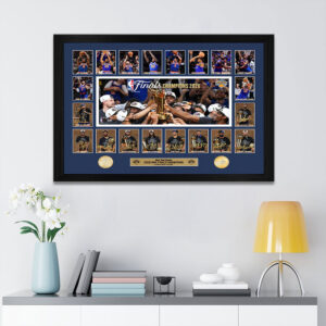 New York Knicks NBA Finals Champions 2026 Rectangle Canvas With Inner Frame - TANTN23726