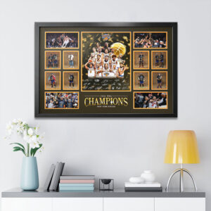 New York Knicks NBA Finals Champions 2026 Rectangle Canvas With Inner Frame - TANTN23757