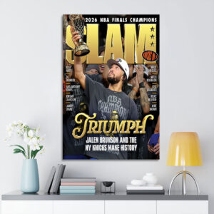 New York Knicks NBA Finals Champions 2026 Rectangle Canvas With Inner Frame - TANTN23760