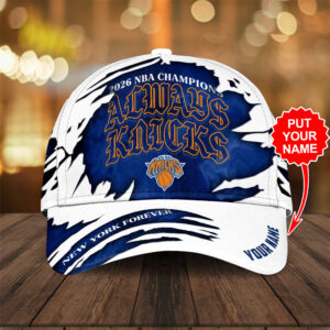 Personalized New York Knicks NBA Finals Champions 2026 Classic Cap - TANTN23822